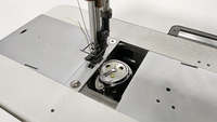Nouvelle machine à coudre industrielle à point unique Jukis LU-2810 avec pied marcheur composé, table et moteur servo