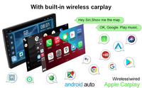Autoradio universel portable 10,1 pouces Android 10 avec écran tactile GPS, Android Auto, CarPlay, processeur quadricœur, 4G/WiFi, montage sur tableau de bord