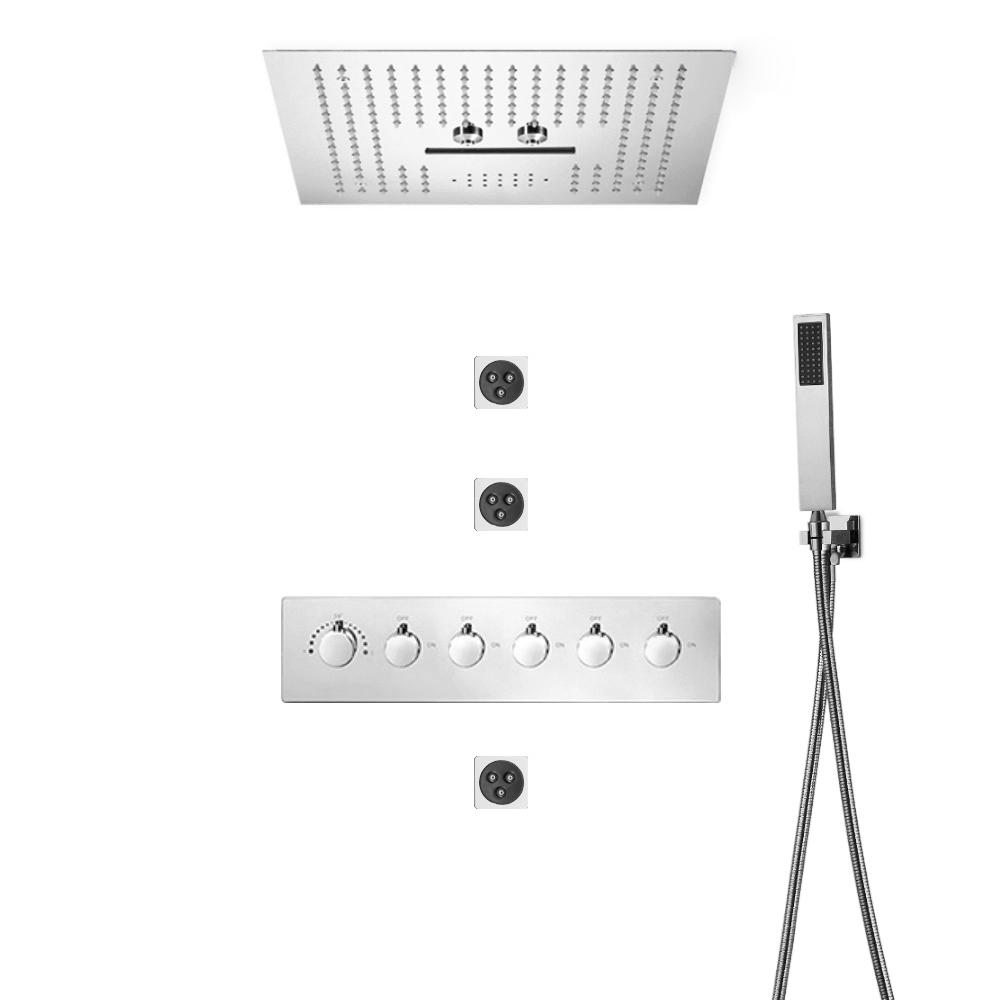 Cromato con luce (telecomando) e sistema audio