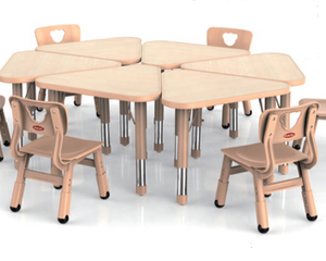 Familyofchildhood Wood Daycare Kindergarten Kids Preschool Furniture Wholesale Children Table and Chair Kids School Furniture