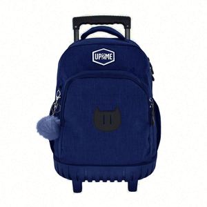 Heavy Duty Rolling <b>Backpack</b> Trolley School Bag Bookbag With <b>Wheels</b> Deluxe Wheeled Daypack - Product Image 3