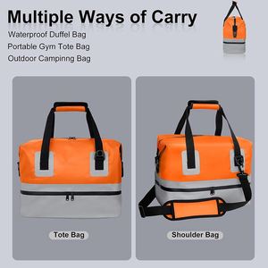 Sac de <span class=keywords><strong>voyage</strong></span> imperméable de qualité supérieure à 2 couches avec poignées de transport pour organiser les documents et les gadgets technologiques au bureau - Product Image 4