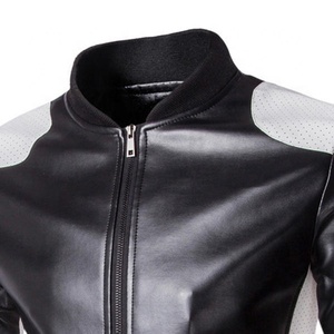 Chaqueta de cuero de cordero para hombre, chaqueta de cuero de cordero negro a la moda, chaqueta de cuero de Pakistán de inspire apparel - Product Image 5