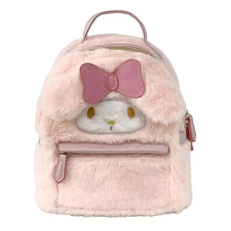 Cartoon Children's Meredith Plush Bag Cute Backpack Big Eared Dog Plush Book Bag Gift Fashion plush backpack