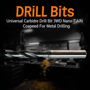 Broca universal de carburo 3xD con revestimiento Nano TiAlN para perforación de metal - Product Image 3