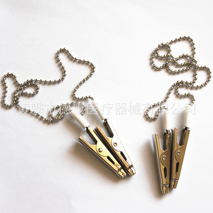 Clip para bufanda DeCare de acero inoxidable con cadena de bolas para hombre, uso empresarial - Product Image 3