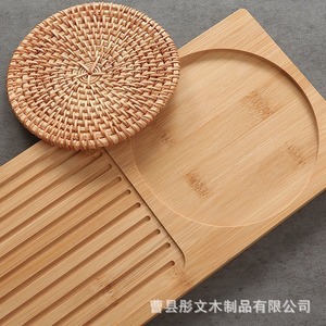Japanese Style Wooden <b>Tea</b> <b>Tray</b> Rectangle Solid Wood Mini Minimalist Home Use Easy To Clean Unfinished - Product Image 4