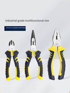 Pince étau à bec effilé 6 "et 8" de qualité industrielle polyvalente avec nez oblique en acier allié au chrome-vanadium personnalisable OEM - Product Image 4