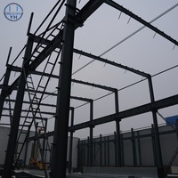 Bâtiment d'entrepôt moderne en acier galvanisé Lingshan, modèle QQ2, avec structures de toiture métalliques et poutres en I, taille personnalisée 5