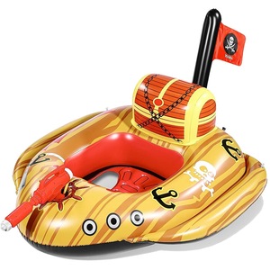 PVC <b>Pirate</b> <b>Ship</b> <b>Inflatable</b> Float 110CM With Water Gun For Kids Pool Play - Product Image 5