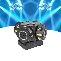 Luz Móvil Portátil de 180W con 4 Cabezas Tipo Tigre, Múltiples Efectos de Iluminación, Programable por DMX, Control por Voz, Ideal para Eventos y Bodas