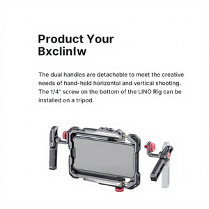 ขายกรงโลหะสำหรับติดตั้งโทรศัพท์มือถือ ใช้กับอุปกรณ์กันสั่น DSLR Rig Stabilizer Video Rig Cage <span class=keywords><strong>Kit</strong></span> ชุดอุปกรณ์กันสั่นแบบแท่งขนาด 15 มม. ยี่ห้อ <span class=keywords><strong>Ulanzi</strong></span> Lino Smartphone Cage - Product Image 6