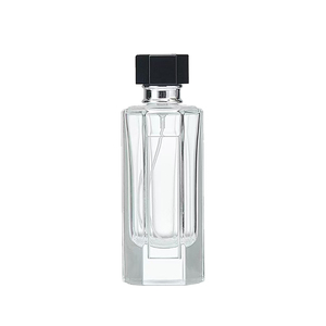Altıgen Şeffaf Cam Parfüm Şişesi 50ml 100ml Siyah Kapaklı İnce Sis Spreyi Doldurulabilir Seyahat Boyu Kozmetik Kabı - Product Image 6