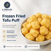 Pâtes de tofu frites surgelées 500g, ingrédient pour fondue chinoise, aliment végétarien surgelé, approvisionnement en gros pour la restauration, sac OEM, Halal