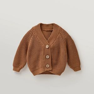 Engepapa logotipo personalizado invierno recién <span class=keywords><strong>nacido</strong></span> Bebé Ropa de punto cárdigan infantil prendas de punto ropa niños niñas suéteres - Product Image 2
