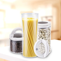 Bouteille de conservation alimentaire en verre hermétique ANYA avec logo personnalisé, couvercle scellé, pot à céréales, boîte de rangement pour la cuisine, récipient de stockage alimentaire