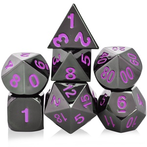 <span class=keywords><strong>Vernis</strong></span> fait à la main D20 <span class=keywords><strong>Dnd</strong></span> ensemble de dés D & D personnalisés en métal - Product Image 4