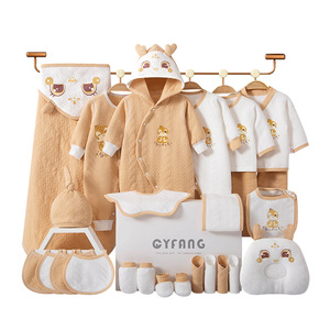 Bộ Quần Áo Sơ Sinh 100% Cotton Hữu Cơ 0-3 Tháng Tuổi, Bộ Đồ Cho Bé Trai Bé Gái Mùa Đông, Bộ Đồ liền thân, Đồ Cho Bé, Đồ sơ sinh - Product Image 1