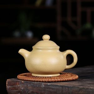 Tetera de arcilla Zisha de Yixing china hecha a mano, modelo Duoqiu de arcilla púrpura, Gaowen Duan <span class=keywords><strong>Ni</strong></span> 250ml Zisha Hu - Product Image 1