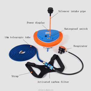 Máquina de Buceo Compacta, Compresor Eléctrico Mini Hookah de 12V, Manguera Inflable de Nylon Suave e Impermeable de 39 pies, Juego Completo Marino - Product Image 2
