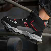 Zapatos de Seguridad DianSen Resistentes al Desgaste, Anti-aplastamiento y Anti-pinchazos para Taller y Trabajos al Aire Libre, Botas con Puntera de Acero DS97