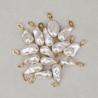 Trendy High Luster Natural Baroque Pearl 925 Silver Universal Clasp 20-25mm Nature Freshwater Pearl Wholesale Factory Price
