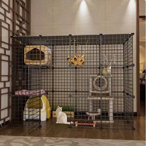 Jaula para Gatos Extra Grande, Espacio Libre, Casa para Gatos de Interior, Villa de Lujo para Gatos de Varios Pisos - Product Image 2