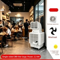 Refroidisseur d'air évaporatif automatique industriel avec pompe et moteur, capacité élevée de 22 000 m³/h pour usine, entrepôt et atelier