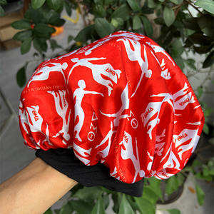 شخصية مخصصة المجتمع الأسود منظمة حمراء نادي النساء للماء دش قبعة اليونانية رسالة الاستحمام قبعة - Product Image 4