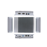 Nouvel ordinateur industriel embarqué sans ventilateur EVUC Intel J1900 2,0 GHz Quad Core avec DDR3L 4G intégré, SATA, 2 LAN, 4 USB, 2 COM, compatible Win7, Win10, Linux