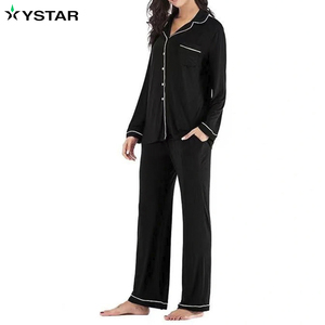Abbigliamento <span class=keywords><strong>da</strong></span> <span class=keywords><strong>casa</strong></span> per donna all'ingrosso, pigiama <span class=keywords><strong>da</strong></span> donna in 2 pezzi abbigliamento <span class=keywords><strong>da</strong></span> notte per donna abbigliamento essenziale in maglia per la <span class=keywords><strong>casa</strong></span>, abbigliamento, Set pigiama - Product Image 2