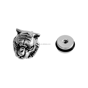 Acier inoxydable Punk <span class=keywords><strong>Piercing</strong></span> Boucle D'<span class=keywords><strong>oreille</strong></span> Unisexe Corps Bijoux Tigre Conception <span class=keywords><strong>Faux</strong></span> Tunnel D'<span class=keywords><strong>oreille</strong></span> - Product Image 2