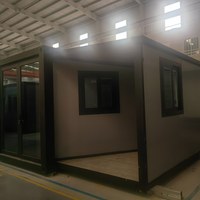 Maison conteneur préfabriquée extensible robuste de 20 pieds et 40 pieds, 1, 2, 3, 4 ou 5 chambres, cuisine pliable, maison mobile, unité d'habitation complémentaire