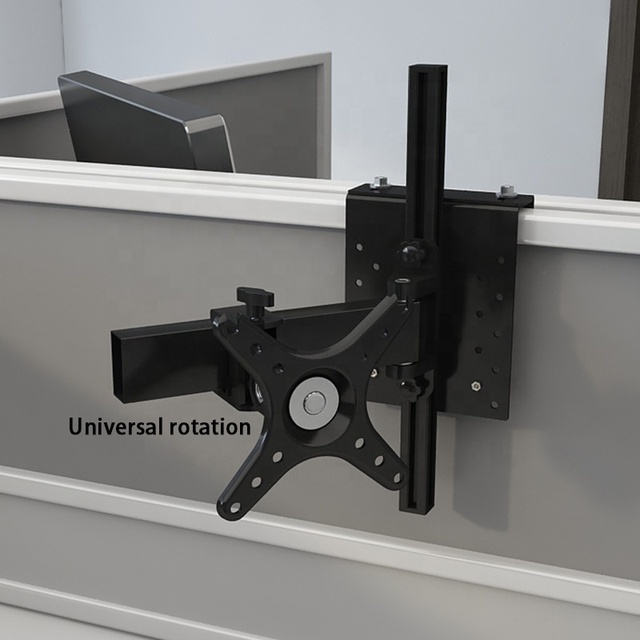 360 Rotating Monitor Arm - Height Adjustable Vesa Desk Mount For 14-24 Inch Lcd/computer Screens
