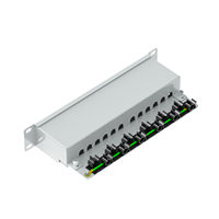 Panneau de brassage FTP non câblé 1U en acier, 6 ou 12 ports RJ45 modulaires, haute qualité, pour câbles réseau Cat5e, Cat6, Cat6A