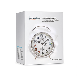 Sveglia JUSTAMINUTE Meccanica a chiave <b>Silver</b> JC8001S - Product Image 2