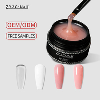 Gel adhésif couleur nude pour ongles, forte adhérence, livraison rapide, faible MOQ pour la décoration des ongles et les fournitures de salon