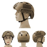 Casque léger de luxe FAST PJ en ABS composite avec visière transparente, pour sports de plein air, tactique, équitation, résistant à l'eau, 16-20, casque léger