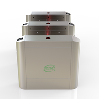 Barrière à battants automatiques avec système de contrôle d'accès RFID et reconnaissance faciale