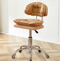 Un nouveau type de chaise de travail à roulettes en PU, adaptée aux salons de manucure et aux instituts de beauté, ainsi que pour les chaises de coupe des ongles et de maquillage