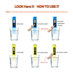Medidor de pH y <span class=keywords><strong>TDS</strong></span> de Agua en Oferta, Medidor de Temperatura, pH, EC y <span class=keywords><strong>TDS</strong></span> Tipo Pluma de Alta Precisión - Product Image 4