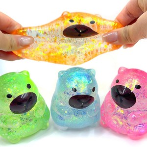 High Quality TPR Maltose Capybara Glitter Aurora <b>Squishy</b> Slow Rebound Promotional Gift Decompression Toys for Kids and Adults - Product Image 2