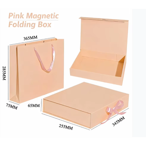Faible MOQ, stock disponible pour livraison rapide, boîte cadeau de luxe personnalisée avec fermeture magnétique et ruban pour robe de fille, idéale pour les petites entreprises - Product Image 3