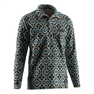 Camiseta Casual Sublimada Oem Odm para Mujer, Camiseta de Golf Transpirable de Manga Larga con Estampado de Carreras de Caballos, Polo para Hombre - Product Image 3