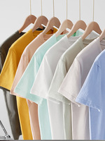Summer Custom Manufacturer 100% Cotton Pima Women Short Sleeve Essential Multiple Candy Color Streetwear Basic Plain T-shirt