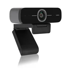 Melhor Preço Entrega Rápida OEM FoMaKo Live Streaming Webcam com Microfone Duplo Skype OBS USB plug and play FMK104 Webcam com Microfone