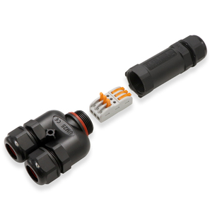 ขั้วต่อสายไฟ3ขั้ว IP68กันน้ำกลางแจ้งกล่องเชื่อมต่อสายไฟทองแดง - Product Image 3