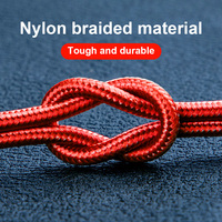 Câble de charge rapide USB Type-C en nylon tressé avec tête métallique, câble de données USB, plusieurs couleurs, haute qualité