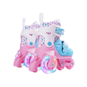 Patins à roulettes triangulaires à quatre roues pour enfants, réglables, avec protections en plastique, pour 5-7 ans, vente en gros - Product Image 6