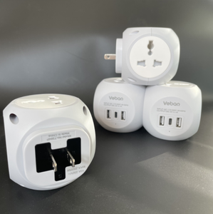 Power Cube 18W PD Cargador USB Cable de extensión 4 AC Outlet Switch Plug <span class=keywords><strong>Socket</strong></span> <span class=keywords><strong>Universal</strong></span> Power Strip - Product Image 5